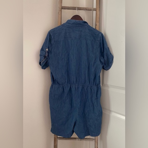 Tommy Hilfiger - Chambray Utility Romper- Size Large - Picture 6 of 12